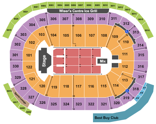 Rogers Arena Jeff Lynne Seating Chart