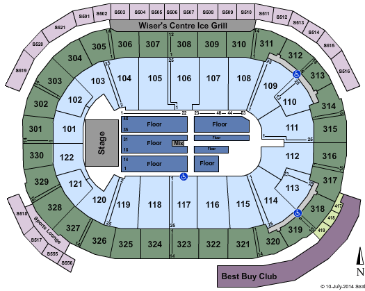 Rogers Arena Joel Olsteen Seating Chart