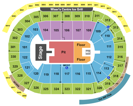 Rogers Arena Joji Seating Chart