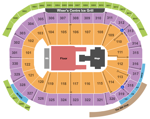 Rogers Arena Joker Xue Seating Chart
