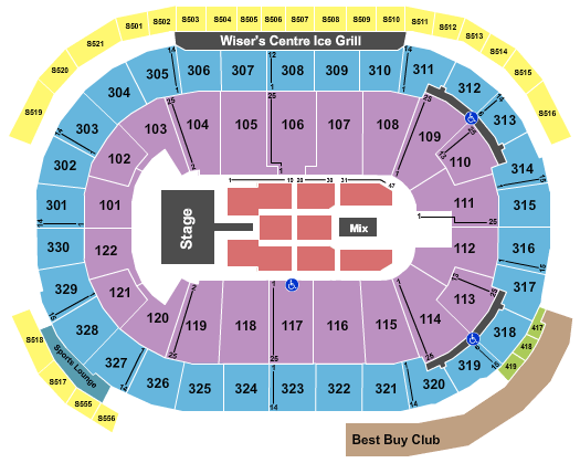 Rogers Arena Journey Seating Chart