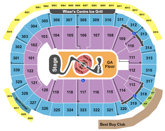 Rogers Arena Justin Timberlake Seating Chart