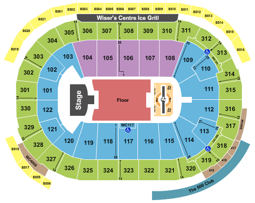 Rogers Arena Justin Timberlake Seating Chart