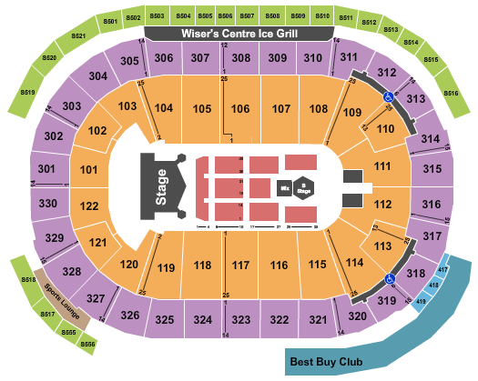 Rogers Arena KISS Seating Chart