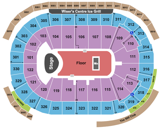 Rogers Arena Kacey Musgraves Seating Chart
