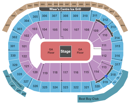 Rogers Arena Kanye West Seating Chart