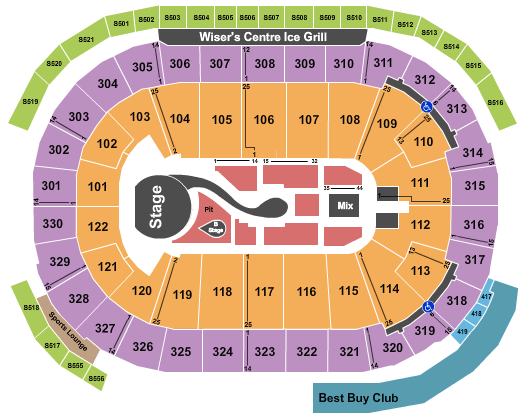 Rogers Arena Katy Perry Seating Chart
