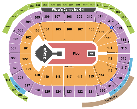 Rogers Arena Keshi Seating Chart