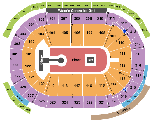 Rogers Arena Kygo Seating Chart