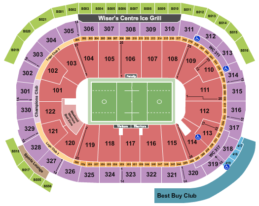 Rogers Arena Lacrosse Seating Chart