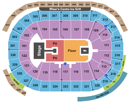 Rogers Arena Lauryn Hill Seating Chart