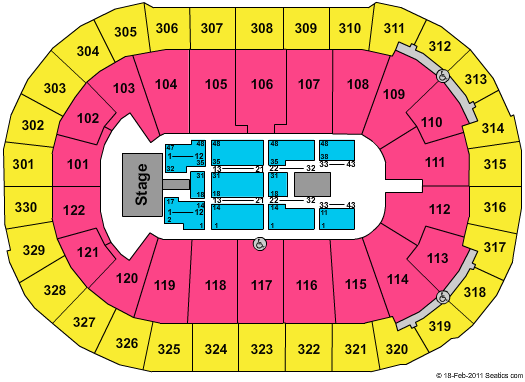 Rogers Arena Lil Wayne Seating Chart