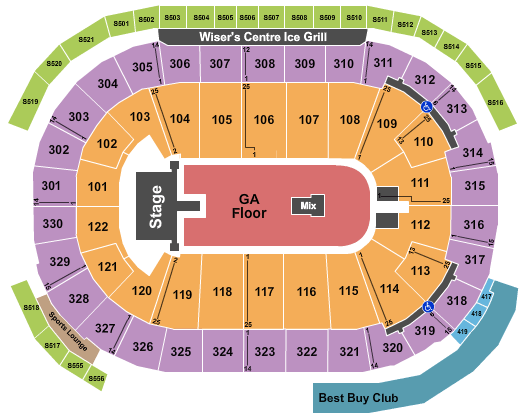Rogers Arena Linkin Park Seating Chart