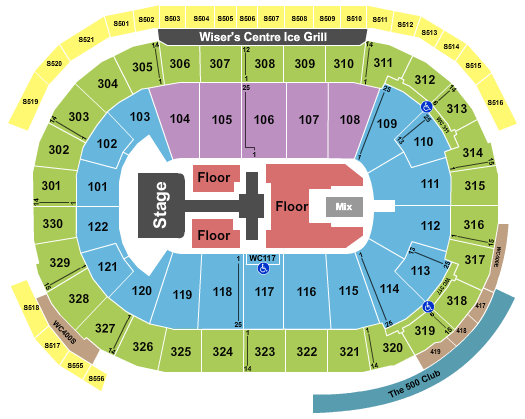 Rogers Arena Lionel Richie Seating Chart