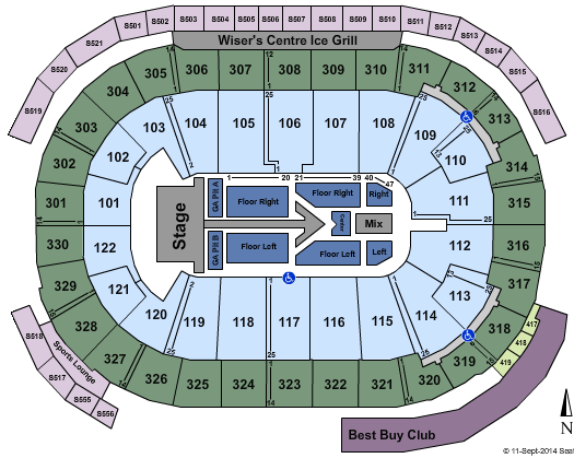 Rogers Arena Maroon 5 Seating Chart