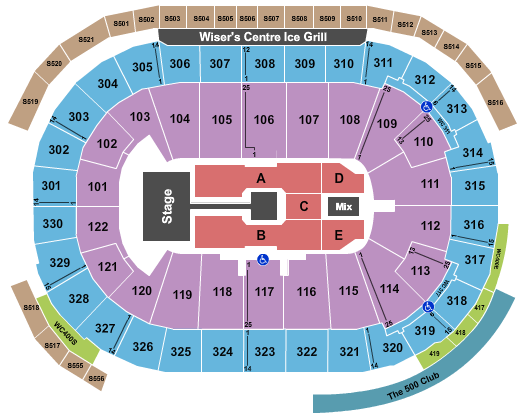 Rogers Arena Michael Buble 2 Seating Chart