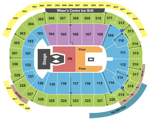 Rogers Arena Morgan Wallen Seating Chart