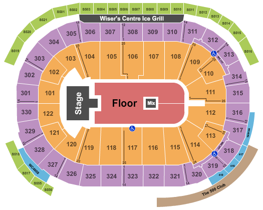 Rogers Arena NF Seating Chart