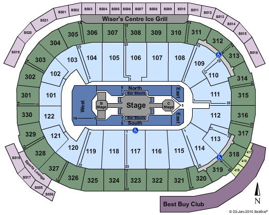 Rogers Arena NKOTB Seating Chart