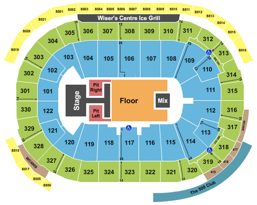 Rogers Arena Old Dominion Seating Chart