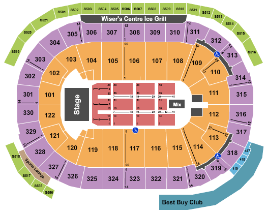 Rogers Arena Ozzy Osbourne Seating Chart