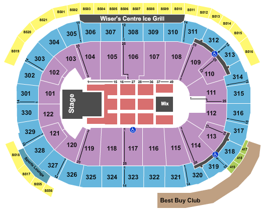 Rogers Arena Panic! At the Disco Seating Chart