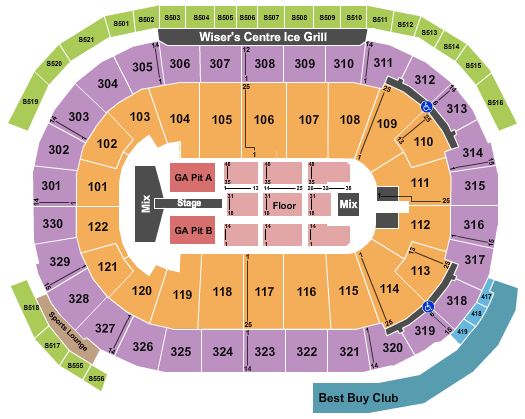 Rogers Arena Post Malone Seating Chart