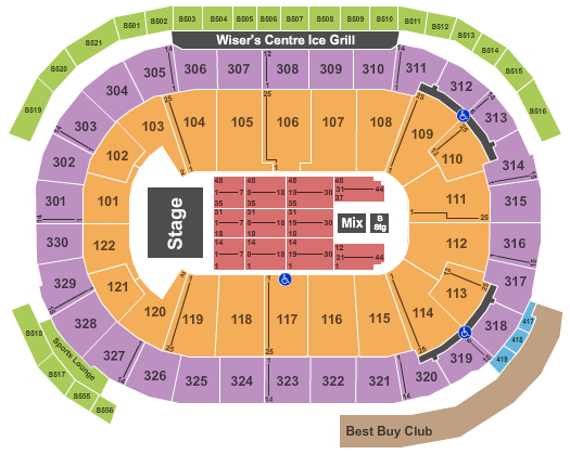 Rogers Arena Rihanna Seating Chart