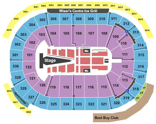 Rogers Arena Sam Smith Seating Chart
