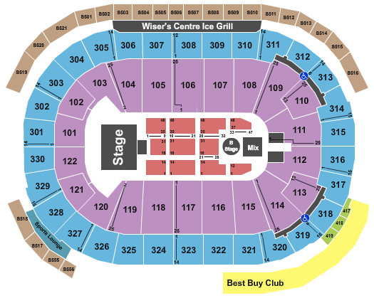 Rogers Arena Shawn Mendes Seating Chart