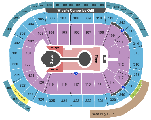 Rogers Arena Shawn Mendes-2 Seating Chart