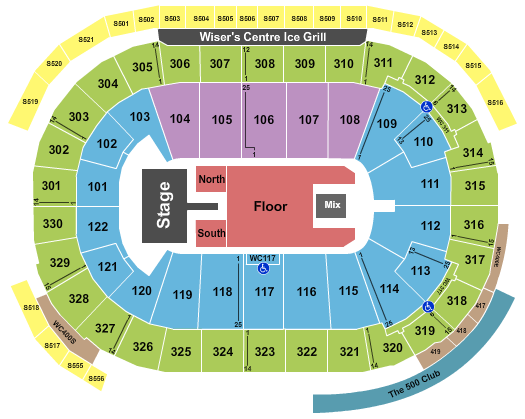 Rogers Arena Shawn Mendes Seating Chart