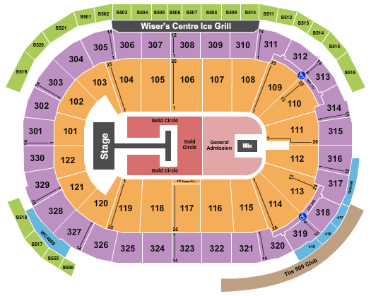 Rogers Arena Shubh Seating Chart
