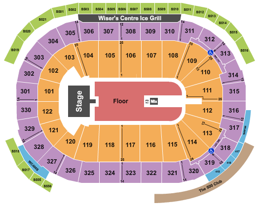 Rogers Arena Sum 41 Seating Chart