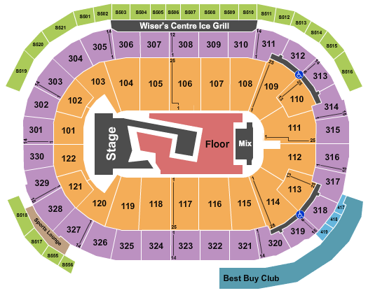 Rogers Arena SuperM Seating Chart