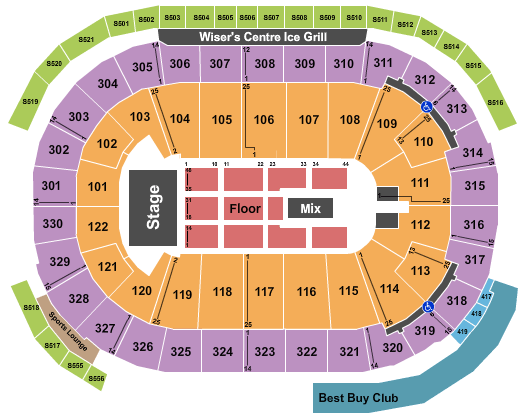 Rogers Arena The Black Keys Seating Chart