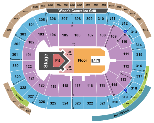 Rogers Arena The Lumineers Seating Chart