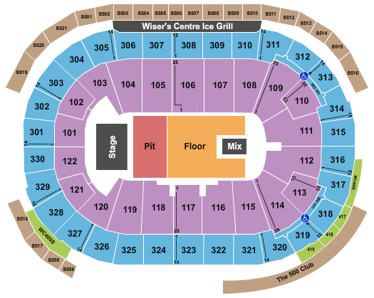 Rogers Arena The Offspring Seating Chart