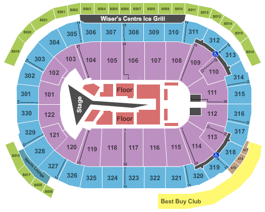 Rogers Arena The Weekend Seating Chart