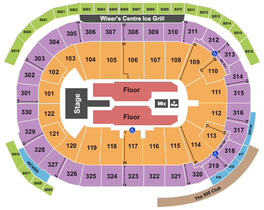 Rogers Arena Thomas Rhett 2 Seating Chart