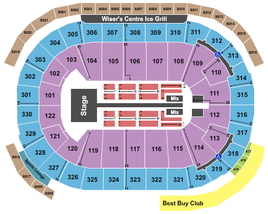 Rogers Arena Thomas Rhett Seating Chart