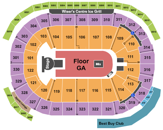 Rogers Arena Travis Scott Seating Chart