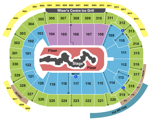 Rogers Arena Travis Scott Seating Chart