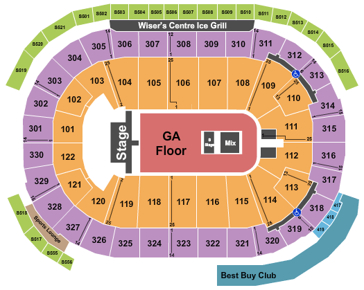 Rogers Arena Twenty One Pilots Seating Chart