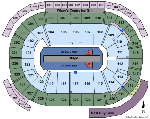 Rogers Arena U2 Seating Chart