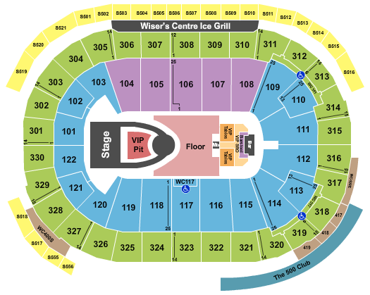 Rogers Arena Usher Seating Chart