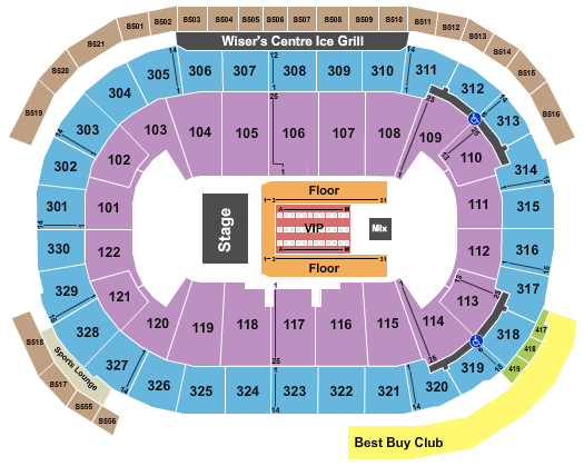 Rogers Arena Vancouver Titans Seating Chart