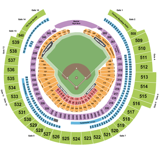 Rogers Centre Baseball Seating Chart