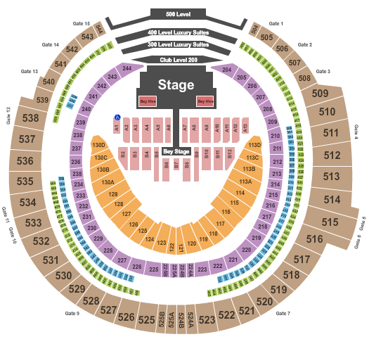 Rogers Centre Beyonce Seating Chart