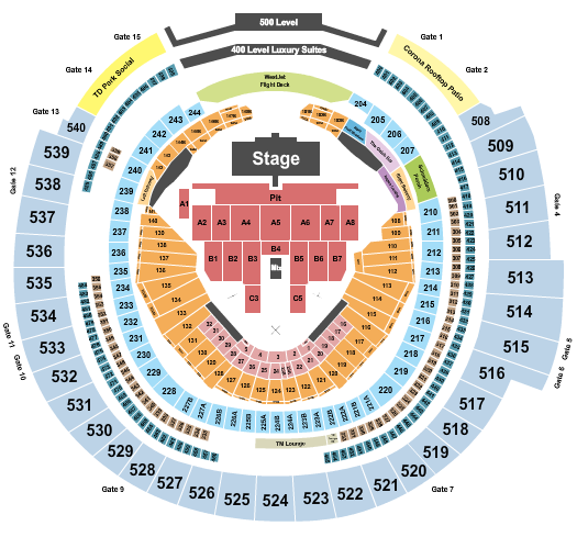 Rogers Centre Blink 182 Seating Chart